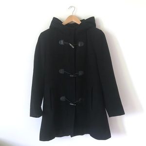 Kristin Blake Black Stadium Coat with Toggles
